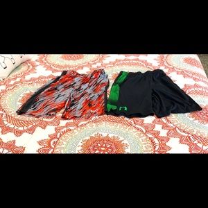 Boys Under Armour and Nike shorts